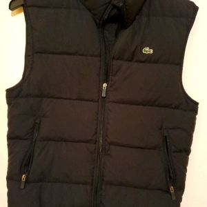 lacoste puffer vest mens